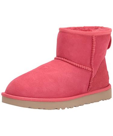 UGG Women's Classic Mini II Winter Boot 9 Hibiscus Pink