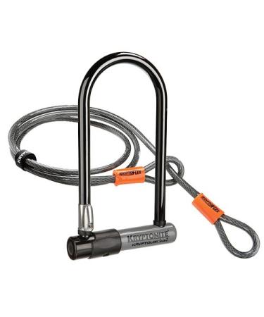 Kryptonite KryptoLok Series 2 Standard Heavy Duty Bicycle U Lock with 4ft Flex Bike Cable
