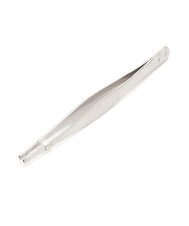 Hegebeck Stainless Steel Tweezers Straight Multi Purpose Tweezer Tweezers Hand Tool for Plants Splinter Facial Ingrown Hairs Remover with Round Tip 16cm 4pcs