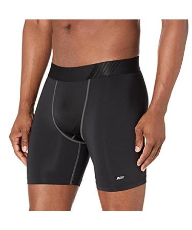 Amazon Essentials Men's Base Layer Control Tech 6" Short Small Black