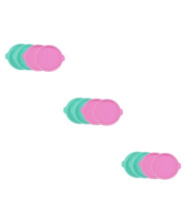 MAGICLULU 12 Pcs Round Griddle Non Stick Cake Mold Layer Cake Pan Silicone Bakeware Rainbow Cake Pans Rainbow Cake Baking Pan Silicone Cake Mold Round Baking Pan Baking Supplies Heart-Shaped 17 17 2.5cmx3pcs
