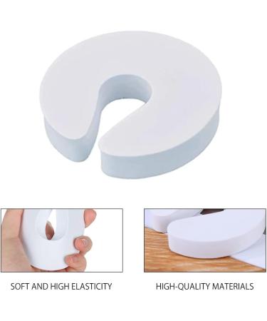 Child Safety Door Stoppers - 6 Pcs Anti-Slam Foam Guards for Kids | Door Finger Guards for Children - White - Buy Online on SooperMarket.com