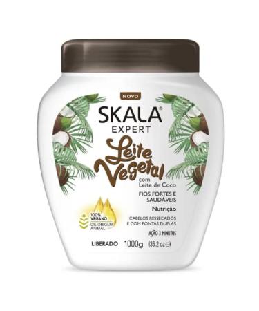 Skala - Expert - Creme de Tratamento Leite Vegetal e Leite De Coco 1 Kg - (Vegetable & Coconut Milk Treatment Cream Net 33.81 Oz)