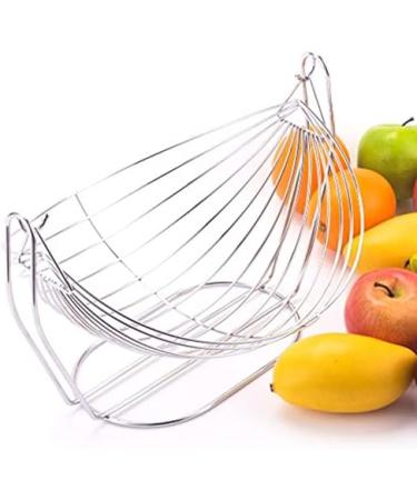 Fruit Basket Bowl Metal Swing Fruit Basket Storage Bowl Plate Vegetables Display Stand Rack Kitchen Decoration Fruit Bowls (Color : Small) - Buy Online on SooperMarket.com