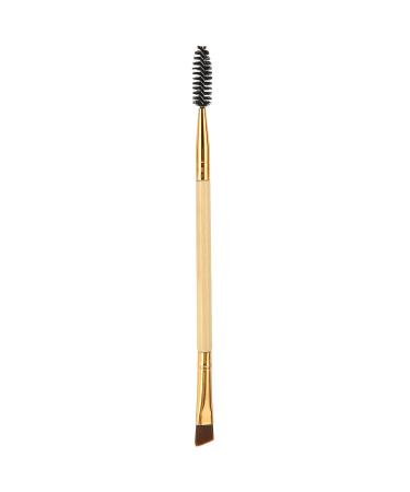 6.4in Double Ended Eyebrow/Eyelash Brush Angled Brow Brush Eyebrow Makeup Cosmetic Brushes(Wood)