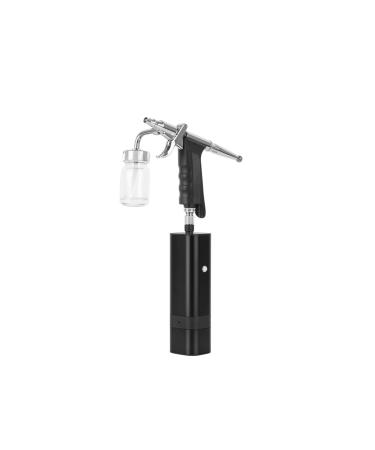 Paint Sprayer Cordless Airbrush Kit with Siphon Trigger Type Spray Gun for Art Model Body Paint Artist Makeup Nail Tattoos Cake Tools for Painting Ceilings Fences cabinets Tm80s Black a