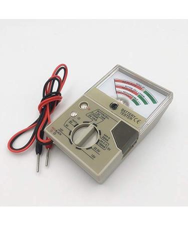 Battery Tester with Meter Electric Voltage Tester for AA AAA C D N Button Cell Batteries Battery Tester Checker
