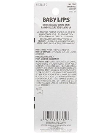 Maybelline New York Baby Lips Glow Lip Balm - My Pink 0.13 oz | Shop Internationally at Your Store Name - Buy Online on SooperMarket.com