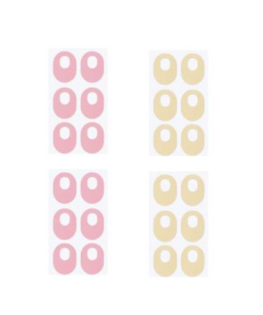 FOMIYES 4Pcs Latex Corn Cushion Self Adhesive Callus Pad Wear- resistant Feet Treatment Pad Foot Care Supplies for Foot Corn Removal (Pink)