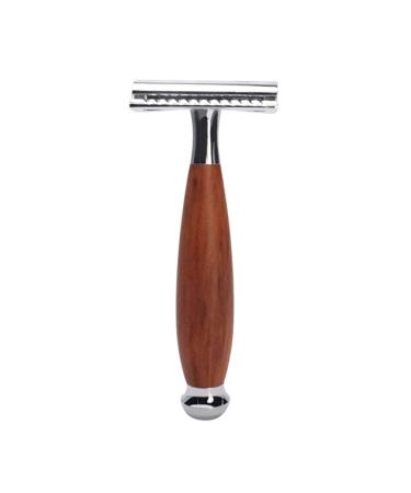 Classic Men's Safety Razor - Vintage Style Double Edge Aluminum Alloy in Dark Brown | International Shipping Available - Buy Online on SooperMarket.com