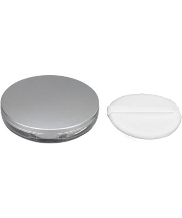Flocking Powder Face Powder Powder Container Set Empty Preventative Leak Flocking Powder Puff Refillable Loose Compact Container HD Mirror Face Powder Compact With Mirror for Travel Cheeks - Buy Online on SooperMarket.com