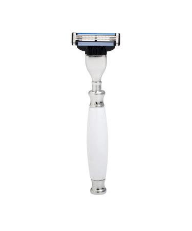 Union Razors SS2RZ Razor with White Wood Handle