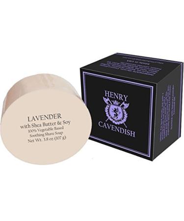 Henry Cavendish Lavender Shave Kit - Luxury Shaving Soap with Shea Butter Coconut Oil & Badger Hair Brush - International Shipping Available - Buy Online on SooperMarket.com