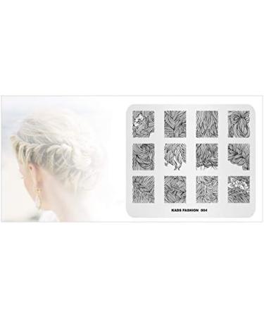 Flower Hair Braid Twist Nail Stamper Tool | Multi-Pattern Stamping Plate FA004 - Buy Online on SooperMarket.com