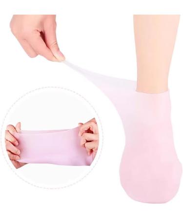 Dajidafu 2pair Silicone Exfoliating Tools for Smooth Feet Say Goodbye to Rough Skin Silica Gel Moisturizing Socks Silicone Socks colour of skin One size fits all Colour of Skin One size fits all - Buy Online on SooperMarket.com