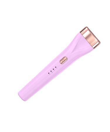 AWHAO Heated Eyelash Curler Handheld USB Heater Quick Curling with 3 Temperature Settings Rechargeable Lash Curler for Travel Violet