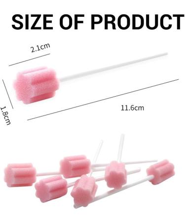 Oral Swabs Disposable Mouth Swabs Sponge 100Pcs Disposable Mouth Swabs Sponge Mouth Care Sponge Tooth Cleaning Sponge Mouth Swabs Sponge Sponge Swabs Mouth Cleaning Sponge Mouth Care Sponge Pink - Buy Online on SooperMarket.com