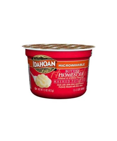 Idahoan Buttery Homestyle Mashed Potatoes, 1.5 Ounce Cup -- 10 per case.