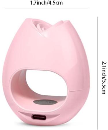 Mini Pink USB UV LED Nail Dryer 16W Portable Rose Shape Gel Nail Lamp | Button Model for Gel Nails Polish Manicure | Nail Art Tools Accessories - Buy Online on SooperMarket.com