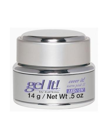 Ezflow Gel It! - CoverIt! Warm Pink II - LED/UV Gel - 0.5oz (14g) - 42367