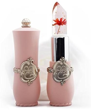 Beauty Flower Crystal Jelly Lipstick Temperature Change Color Lip Balm red - Buy Online on SooperMarket.com