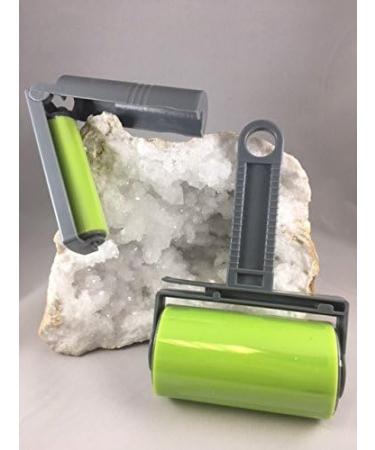 Best Sticky Gel Lint Roller Cleaner | Washable Pet Hair Remover Set | Reusable for Clothes & Car Seats - Green - Buy Online on SooperMarket.com