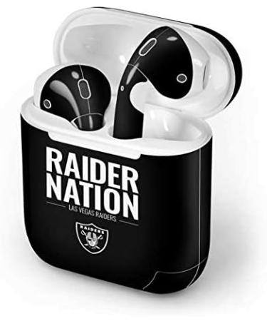 NFL Las Vegas Raiders Team Motto Audio Skin for Apple AirPods - Officially Licensed Decal by Skinit - Buy Online on SooperMarket.com