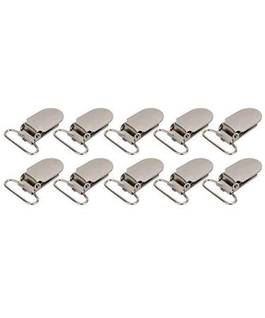 20PCs Schnuller Clip Metal Schnuller H z rks Cover Snap Harrier Clips Clips Clips Decoration Project Handicrafts Accessories for Schnuller Schnull Dummy Libben Toys (20 STK) 20 pieces