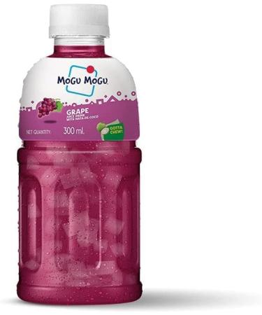 Mogu Mogu Grape Juice with 25% NATA De Coco Energy Booster Drink (Pack Of 24) Full Of Fruit Fibres Delicious And Nutritious Drink Tasty And Twisty Treat Gift Hamper Sold By Kidzbuzz