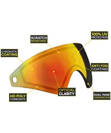 Bunker Kings CMD/Virtue VIO Paintball Goggle Replacement Lenses - Fits CMD Contour Ascend Extend & XS HD Flare | International Shipping Available - Buy Online on SooperMarket.com