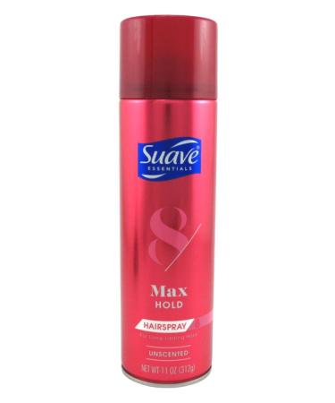 Suave Essentials Hairspray Max Hold 8 Unscented 11 Ounce (Pack of 2) - Buy Online on SooperMarket.com
