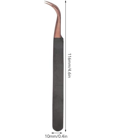 Stainless Steel Rose Gold Curved Tweezers for Eyelash Extensions | Precision False Eyelash Application - Buy Online on SooperMarket.com