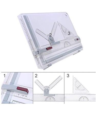 ExGizmo A3 Drawing Board with Adjustable Parallel Motion and Measuring System - Buy Online on SooperMarket.com