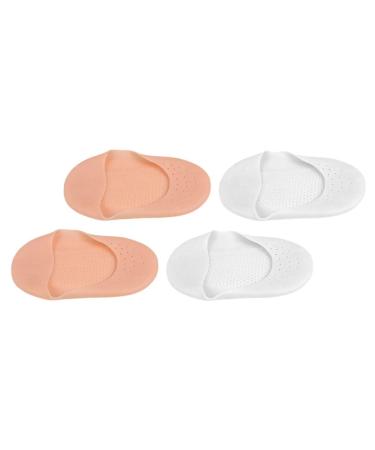 Lurrose 2 pairs foot care socks Moisturizing socks Segs no show socks Womens boat shoes liner women low cut boat socks invisible hidden socks for men women 16.5x8.7 cm.1.0