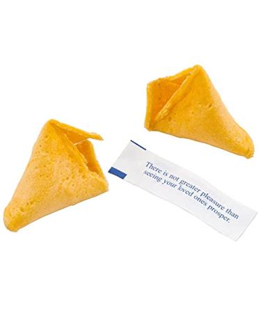Fortune Cookies: Crisp Vanilla Cookies with Fun Traditional Fortunes - 25 Wrapped Cookies - Buy Online on SooperMarket.com
