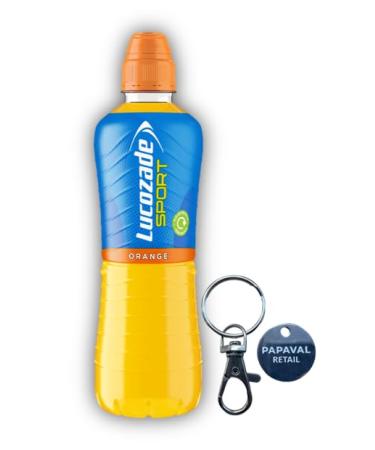 Sport Isotonic Energy Drink Pack of 500ml with Key Ring (12x500ml Orange) Orange 12x500ml