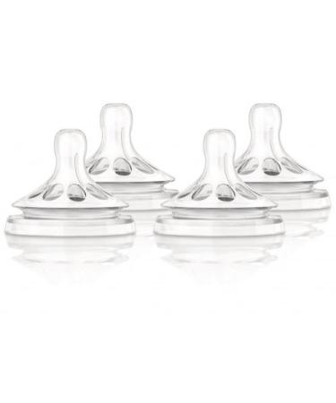 Philips Avent Natural Nipple Newborn Flow - 4 Count (Pack of 1 )