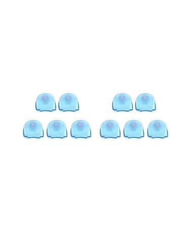 Set of 5pcs Plastic Suction Cup Razor Holder Bathroom Organizer Blue 2 X Set (Blue)