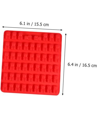 MAGICLULU 2pcs 53 Silicone Gummy Mold Animal Cake Molds Fondant Mold Silicone Candy Molds Gummy Moulds Tool Trays Silicone Molds for Candy Resin Molds Cookie Mould for Cakes 3D Gummies Fudge 16.5*15.5*1.2cmx2pcs Redx2pcs - Buy Online on SooperMarket.com