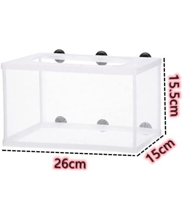 BRYHZKCM 2pcs Fish Hatchery Breeder Box - Large 10x6x6 Nylon Mesh Separation Net with Suction Cup - Buy Online on SooperMarket.com