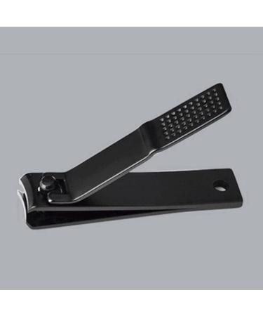 suoera 2X Black Nail Clippers Stainless Steel Super and Toenails Manicure Tool Flat Nose Nail Clippers S - Buy Online on SooperMarket.com