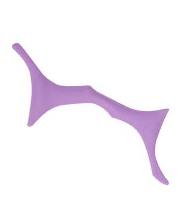 FOMIYES Eyebrow Stencils Brow Guide Stencil Brow Shaping Stencil Eyebrow Shaper Silicone Makeup Stencil Brow Guide Template Eyebrow Shaping Template Silica Gel Make up Blindfold Purple