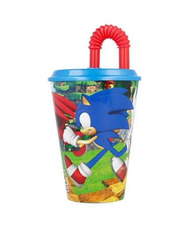 ILS I LOVE SHOPPING sports cup with drinking straw 430 ml for children made of plastic (Sonic)