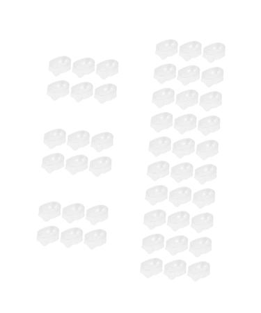 FRCOLOR 48 Nail Dipping Cups Acrylic Dip Case Starter Set thehomeuse French Manicure Nail Polish Tool Trays Tin for Manicure Powder French 5X4X2.5CMx8pcs White x 8 pieces