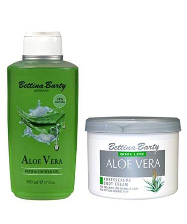 Bettina Barty Aloe Vera Shower Gel 500 ml + Aloe Vera Body Cream 500 ml Set