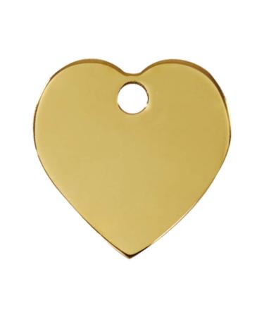 RedDingo brass pet tag small "Heart" Small