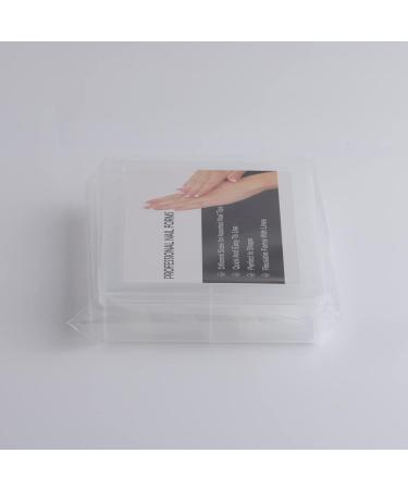 BNG 120 Pcs Frosted Dual Nail Forms - Professional Polymer Gel Nails Extension Molds for Quick Building and Full Cover Acrylic Nails - Buy Online on SooperMarket.com