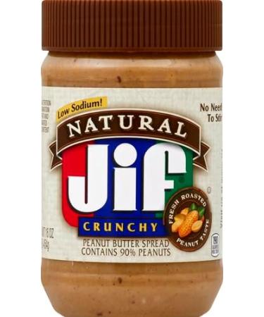 Jif Natural Crunchy Peanut Butter Spread 16 oz - Buy Online on SooperMarket.com
