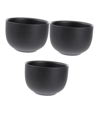 Stahad 3st bowl for razor apparatus razor foam set men shave soap shell shaving shell from acrylic shaver soap cup shaking rustproof steel man suite 7*7cmx3pcs blackx3st