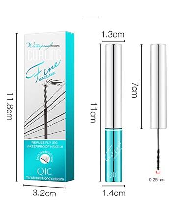 Waterproof Volumizing Mascara for Fine Short Eyelashes - Intense Black, Washable, Lengthening Formula for Women - 0.1 fl. oz - Buy Online on SooperMarket.com